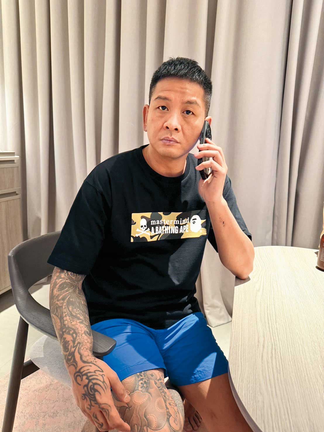 綽號「大師兄」的李慶元首度接受媒體專訪，控訴館長霸凌害死人。（劉文淵攝）