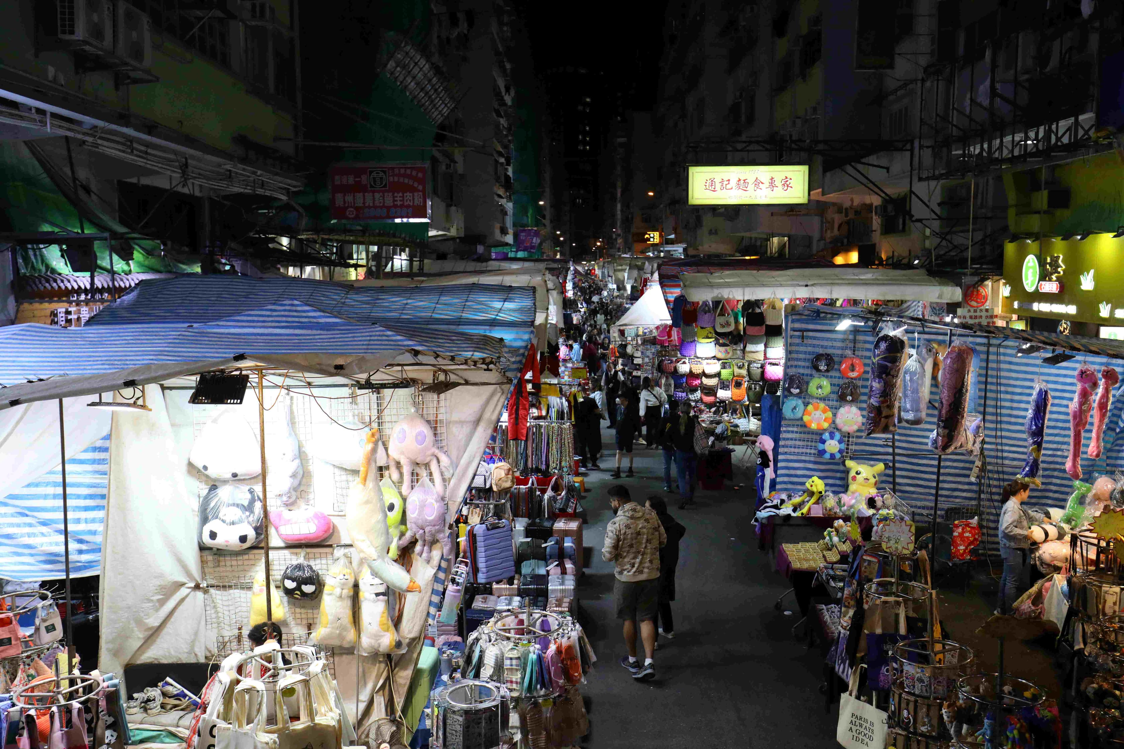 居高臨下俯瞰熟悉的女人街風景,新鮮感十足。