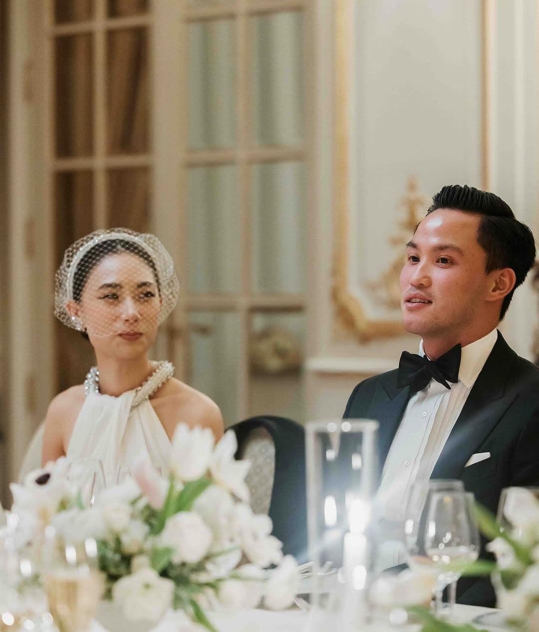 阿努廷兒子去年和女模結婚，對方是泰國傳奇歌星之女。（翻攝自pek_c IG）
