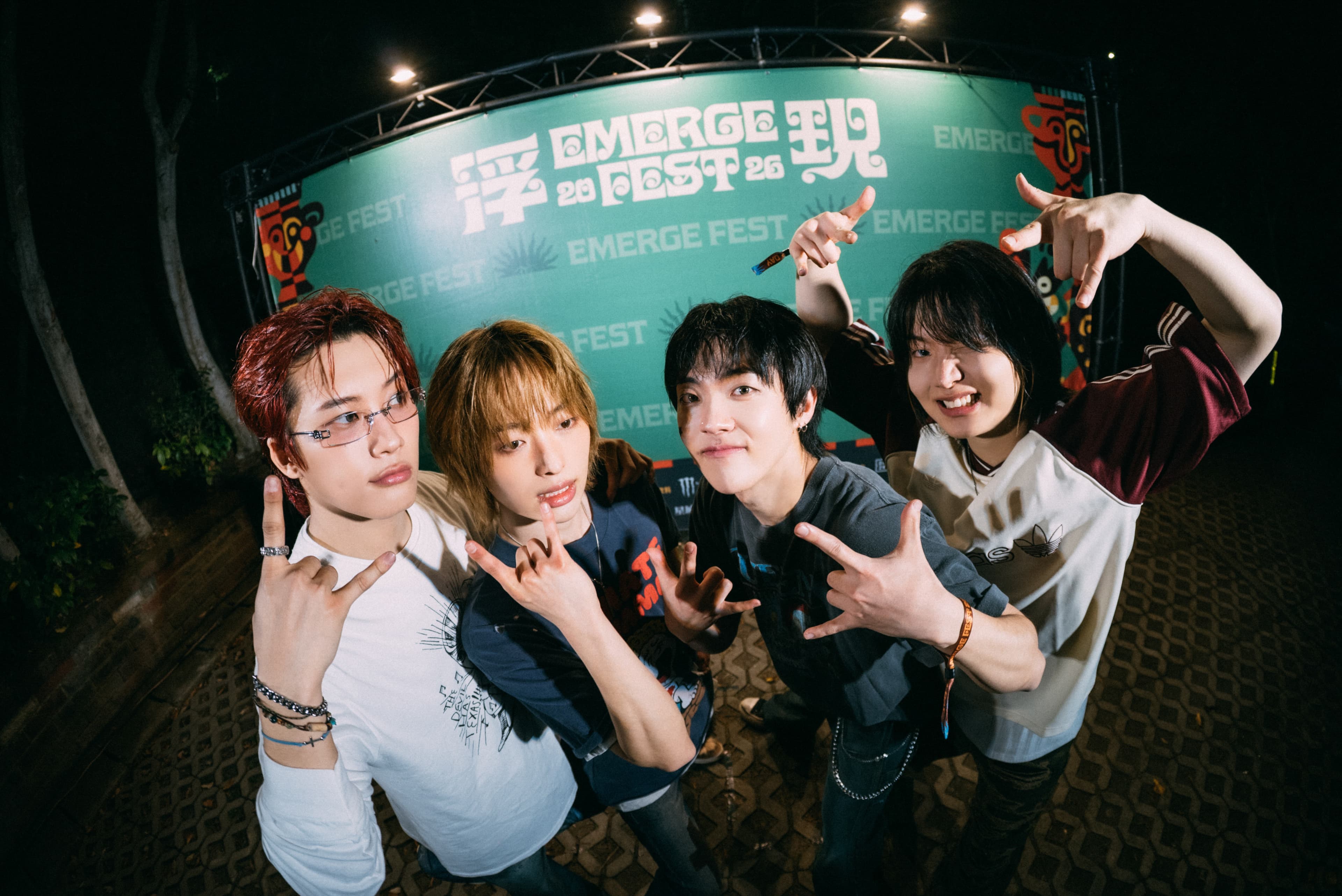韓國人氣男團Dragon Pony二度登上浮現祭人氣更勝去年。（浮現祭提供）
