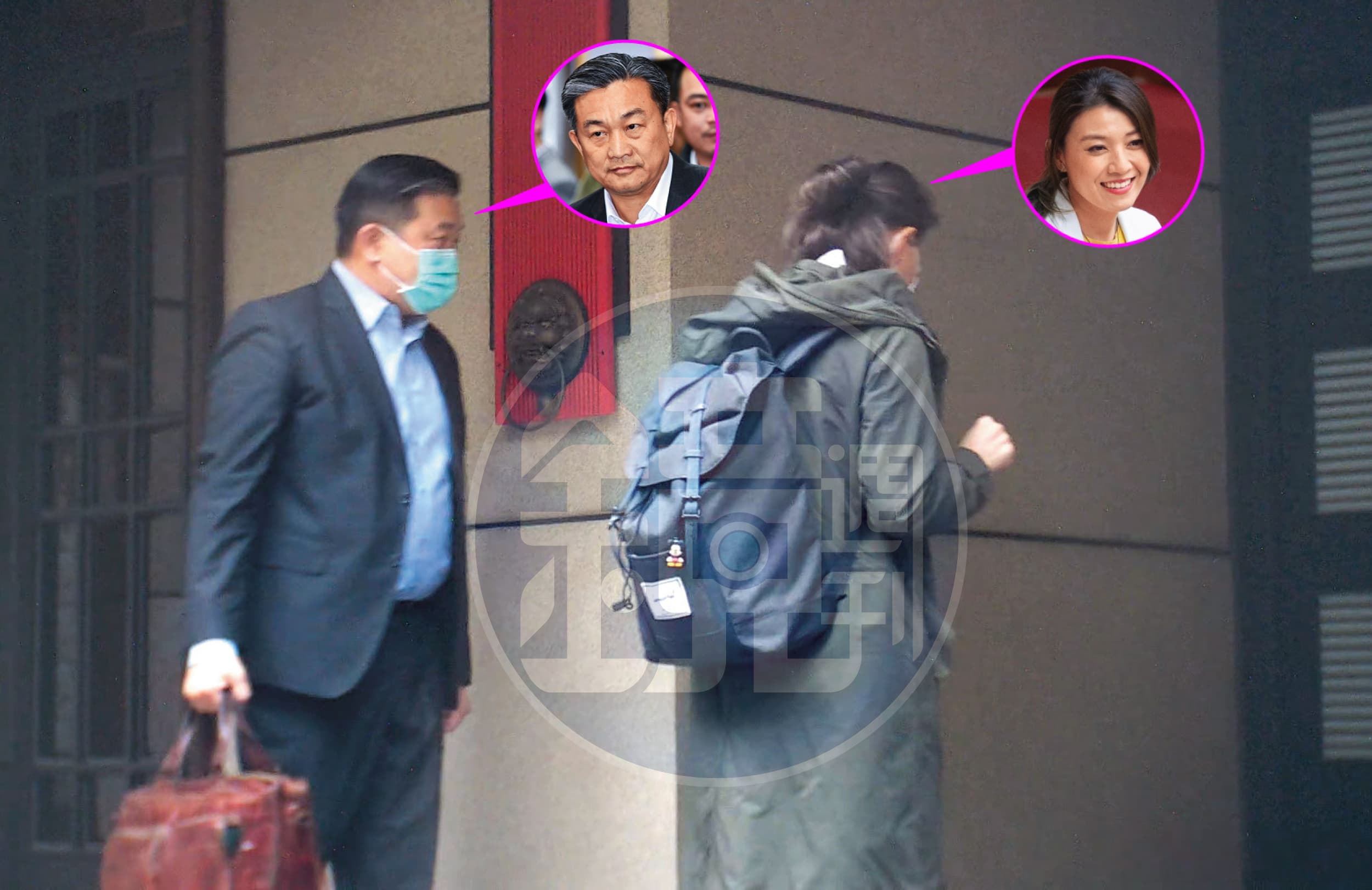 王定宇（左）風流史頻傳，5年前曾遭本刊直擊與同黨美女發言人顏若芳（右）同居。