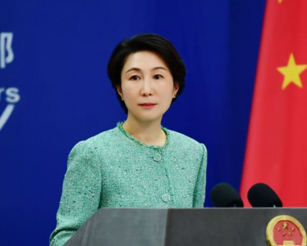中國外交部發言人毛寧。（翻攝中國外交部）