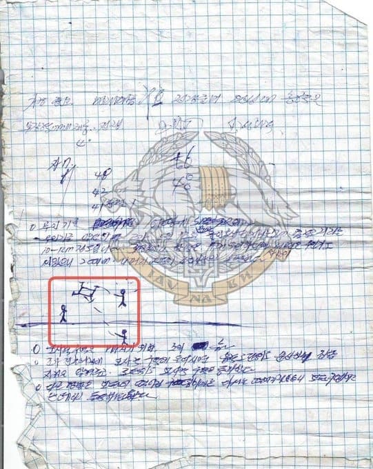 北韓軍的筆記曝「3P誘餌戰術」。（翻自X平台）