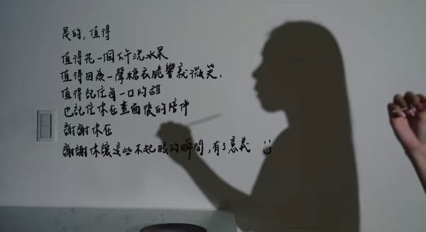家寧表示，「謝謝你在，謝謝你讓我這些不起眼的瞬間，有了意義。」疑似是在比喻近期的心聲。（翻攝自YouTube@秘月期POPOO）