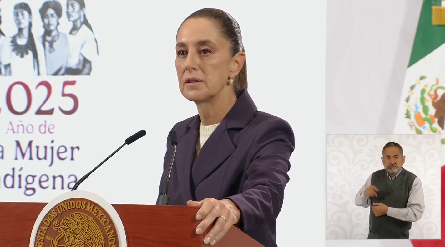 薛恩鮑姆表示將會報案，呼籲各界重視女性的個人空間權益。（翻攝自墨西哥政府直播）