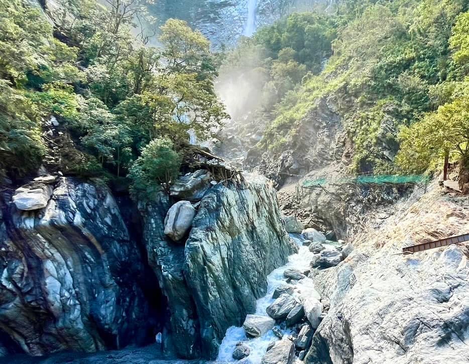 提供飯店的水源受到風災重創。（翻攝自太魯閣晶英酒店臉書）
