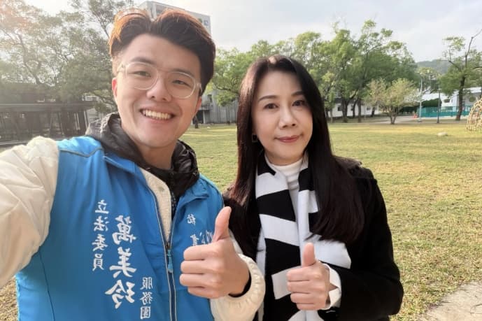 立委萬美玲兒子佀廣洋在學期間的爭議言行不斷，引發外界高度關注與抨擊。（翻攝自佀廣洋臉書）