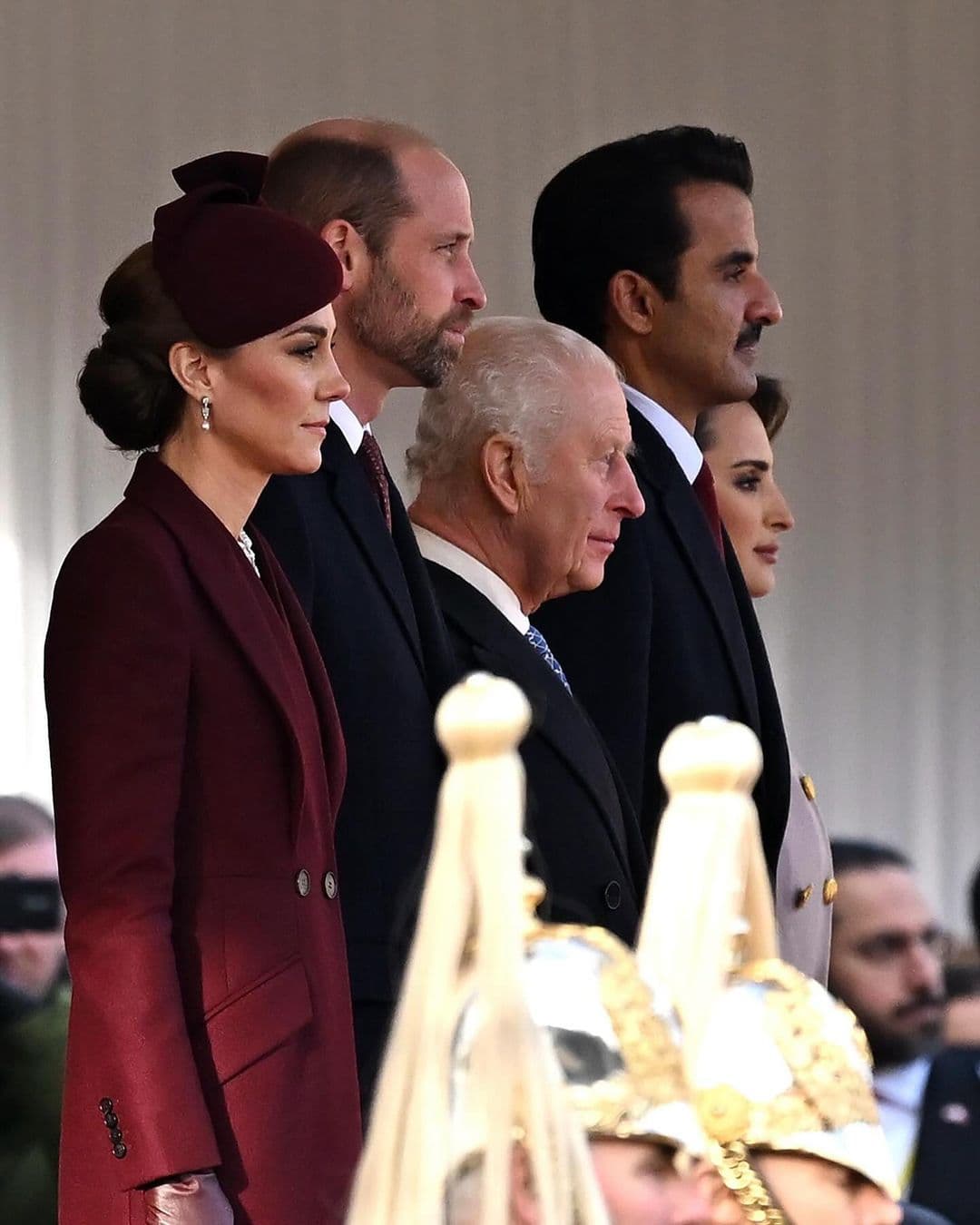 英王查爾斯三世親臨閱兵迎賓現場。（翻攝princeandprincessofwales IG）