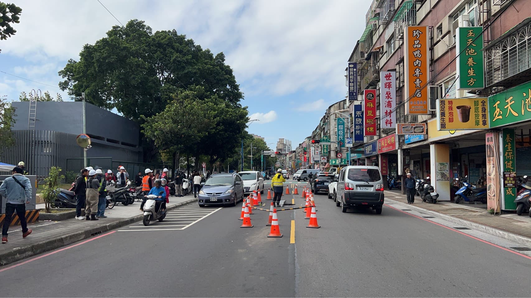 目前封路範圍曝光。（翻攝畫面）