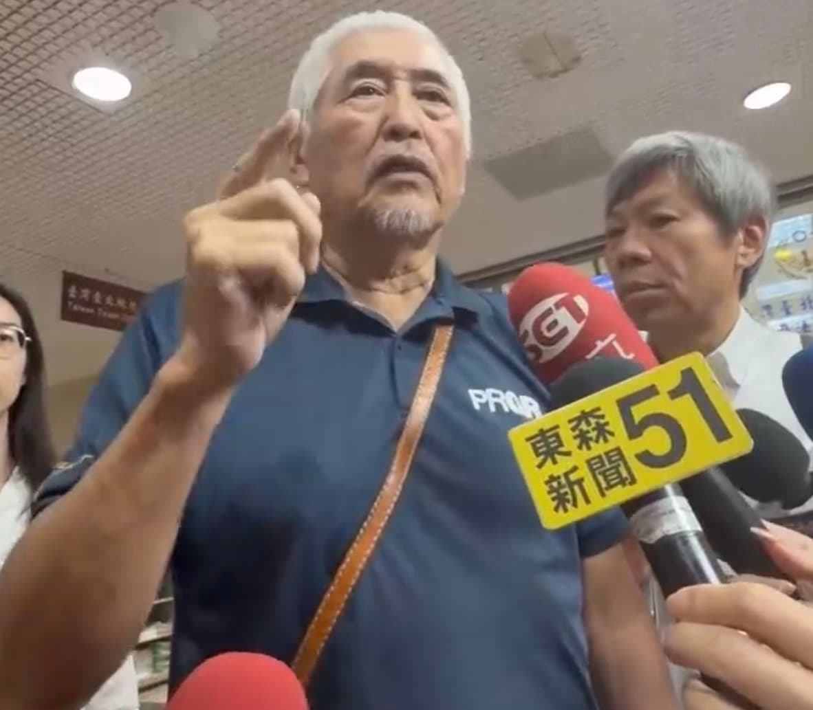 柯一正昨天和解後，仍十分無奈。（翻攝畫面）