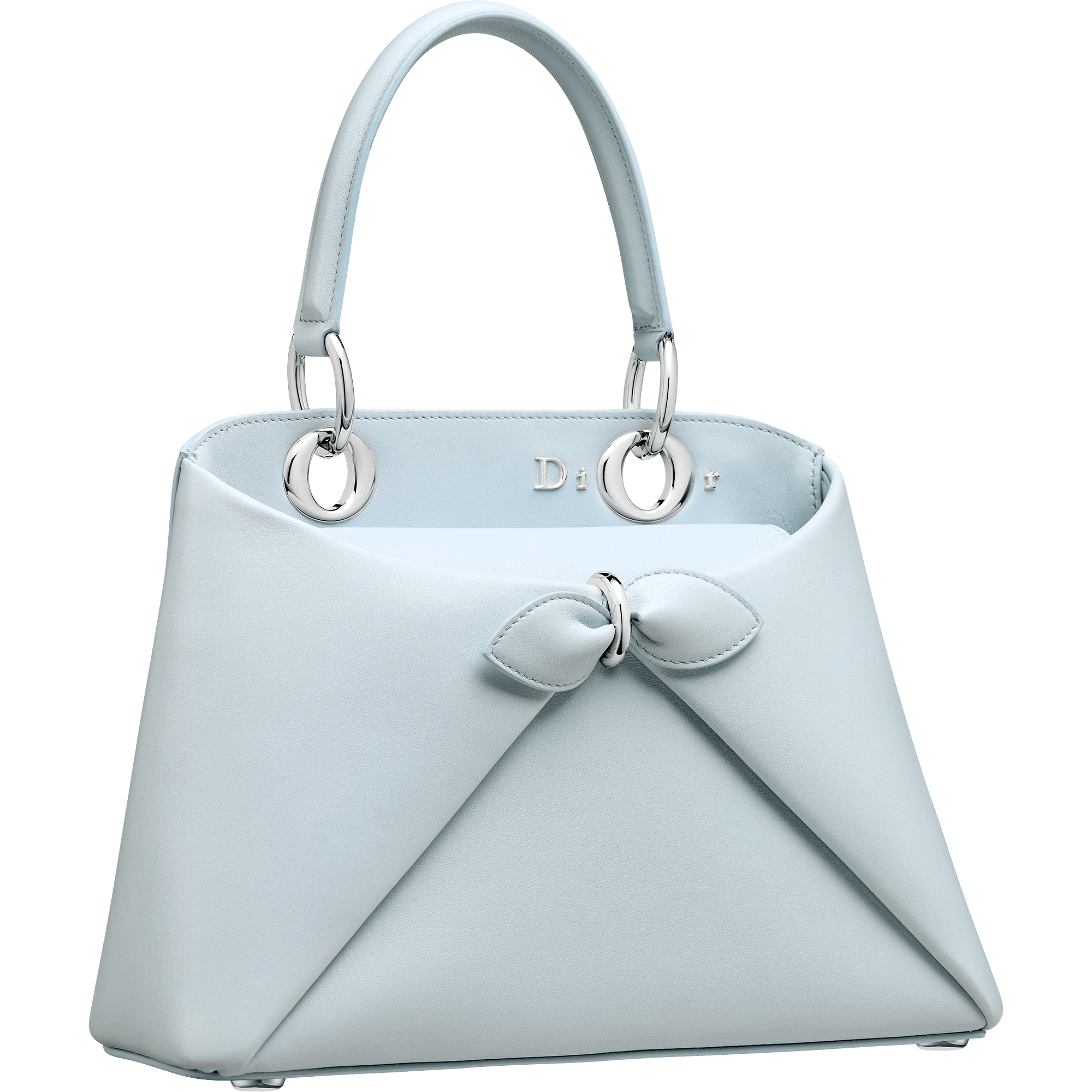 冰藍色小牛皮小型Dior Cigale。NT$150,000（迪奧提供）       