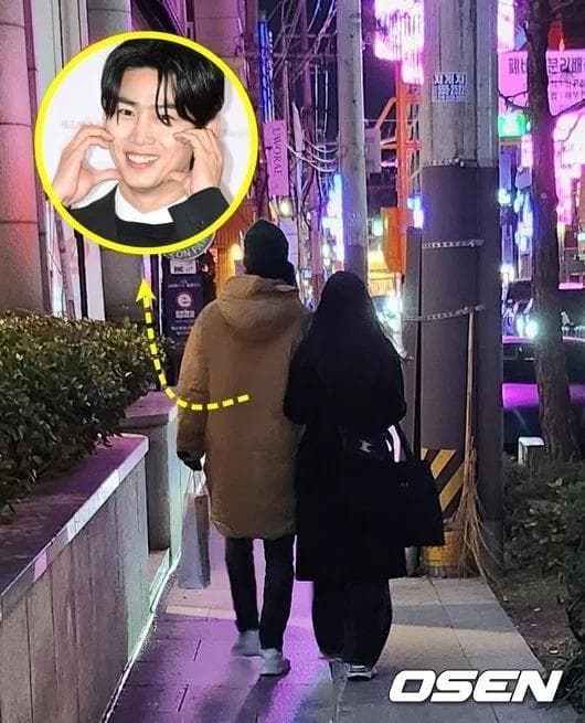 玉澤演與圈外女友穩交，去年首次被目擊在韓國江南街頭約會。（網路圖片）