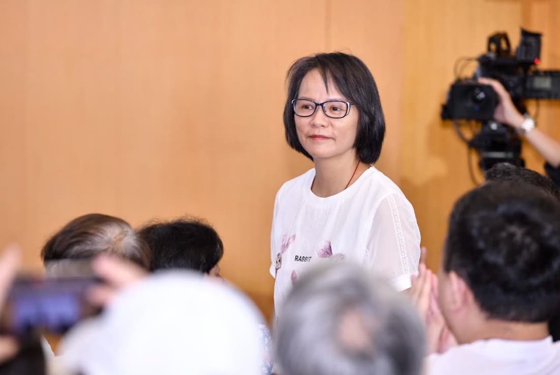 北一女國文教師區桂芝。（鏡報新聞網提供）