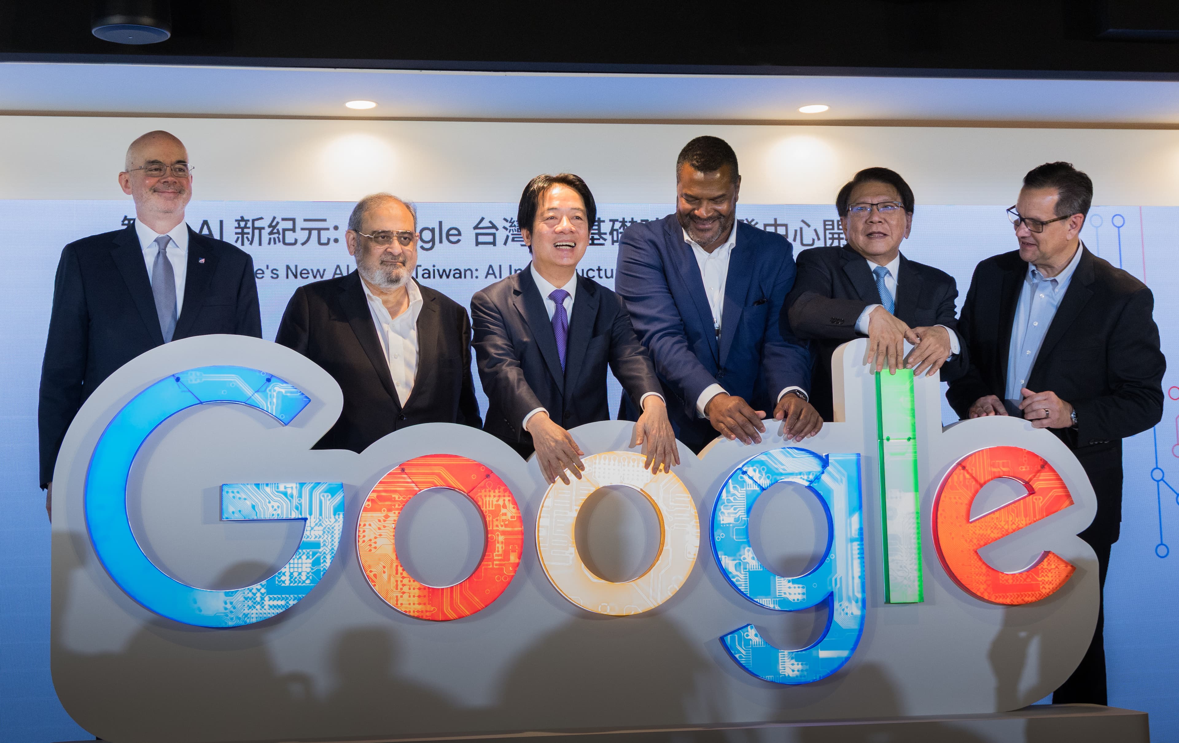 為祝賀Google在台設立重要AI研發中心據點，總統賴清德親自到場並全程以英文致詞。