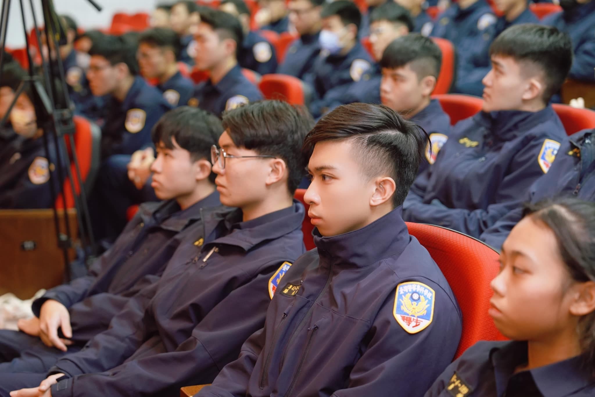 警專生有也有不少帥哥。（翻攝自臺北波麗士臉書）