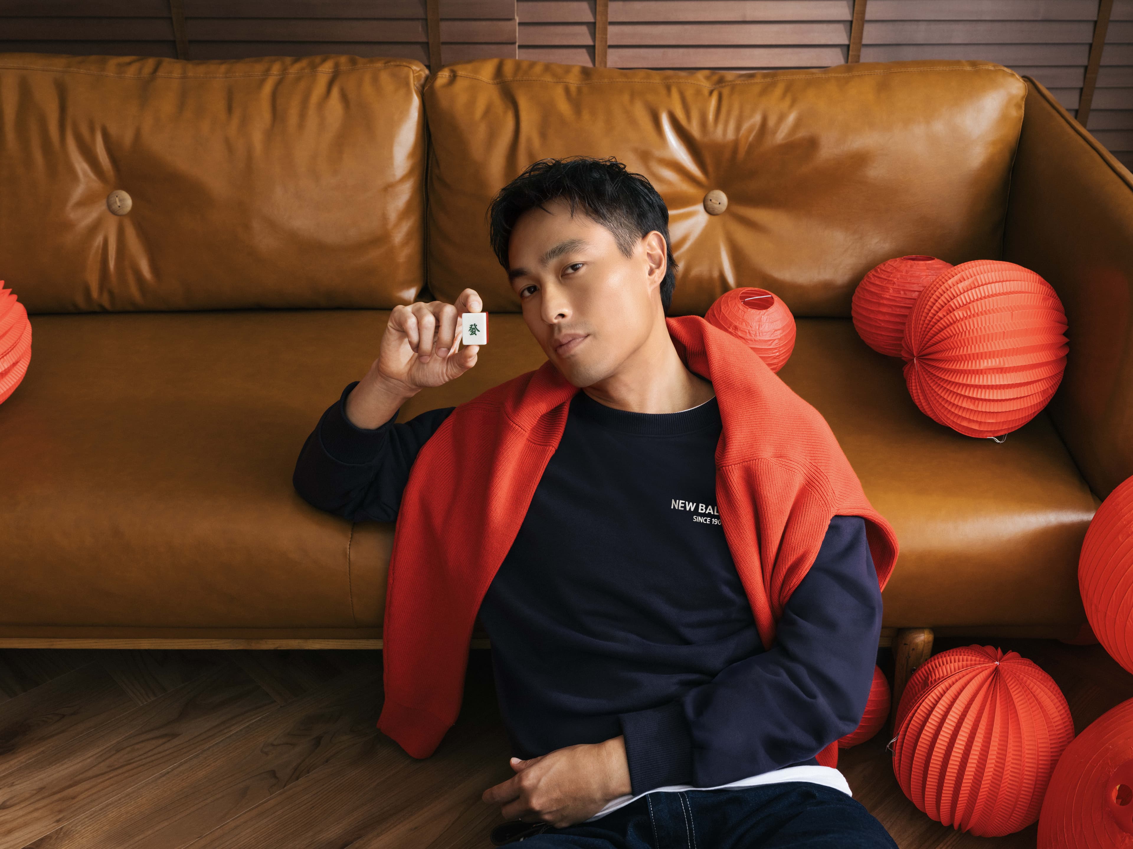 楊祐寧希望來年一路發。（New Balance）