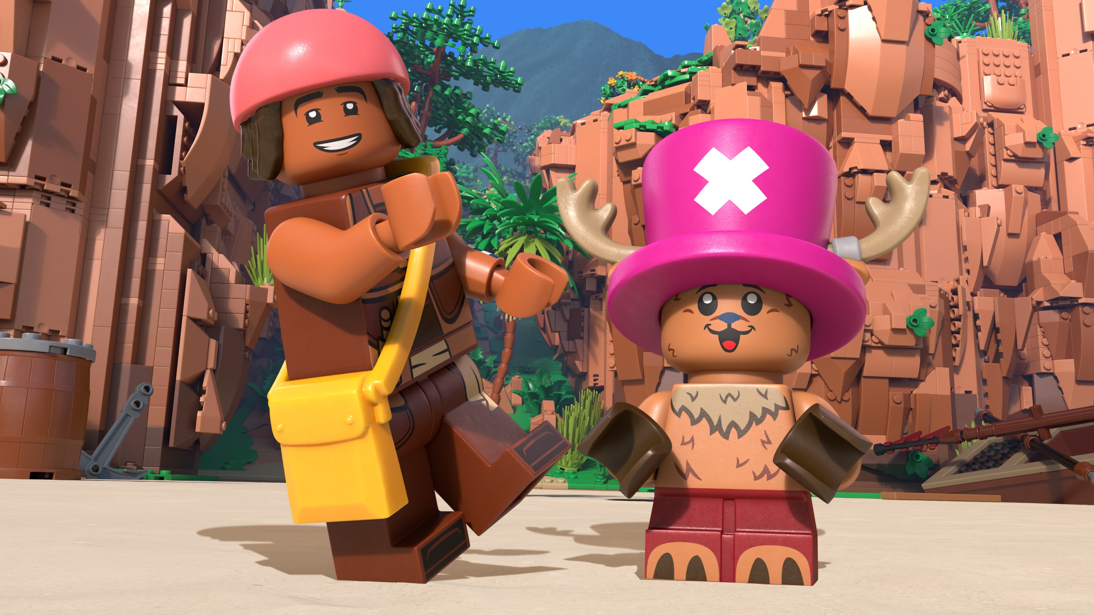《LEGO航海王》以騙人布為故事敘述的第一人稱，重溫前兩季的冒險篇章。（Netflix提供）