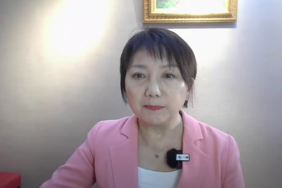 我國立委范雲也首度以官方身分出席美國聽證會，在視訊中發言提到中國對台的跨國打壓。（翻攝自Congressional-Executive Commission on China YT）