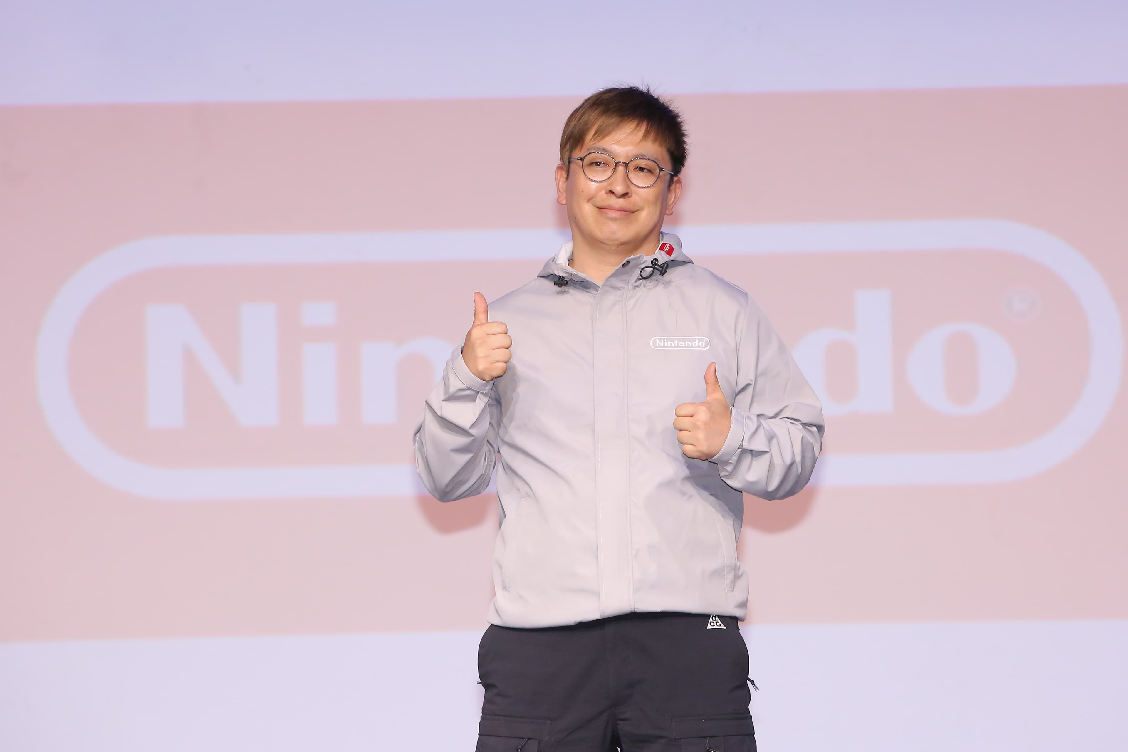 今年最大攤位業者，由遊戲機大廠任天堂拿下。圖為香港商任天堂香港有限公司台灣分公司董事長松本浩之。