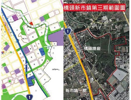 橋頭新市鎮第三期開發案，存在破壞古蹟、衝擊生態等疑慮。（莊傑任提供）