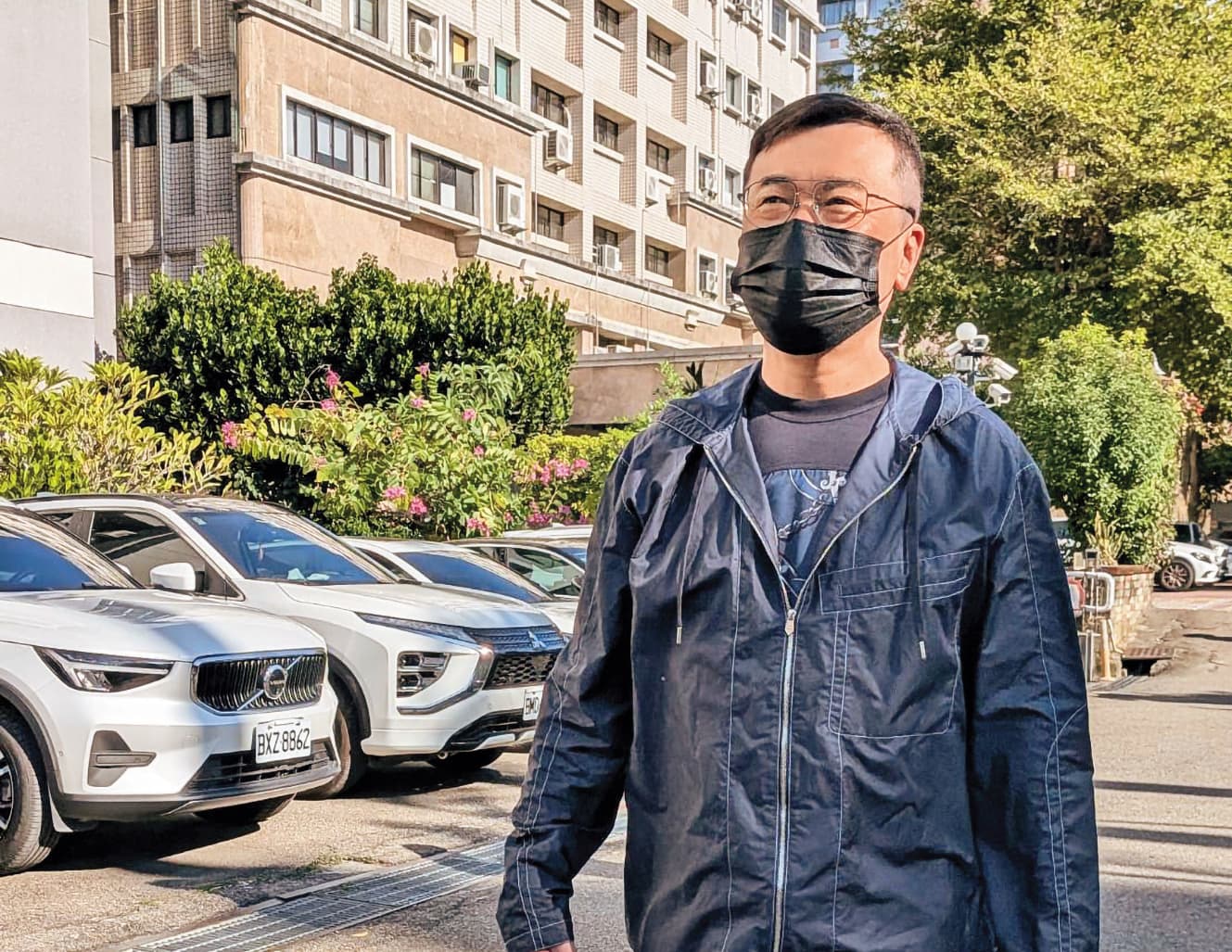 被視為九州博弈集團幕後老闆的陳政谷,低調出庭。(鄧玉瑩攝)