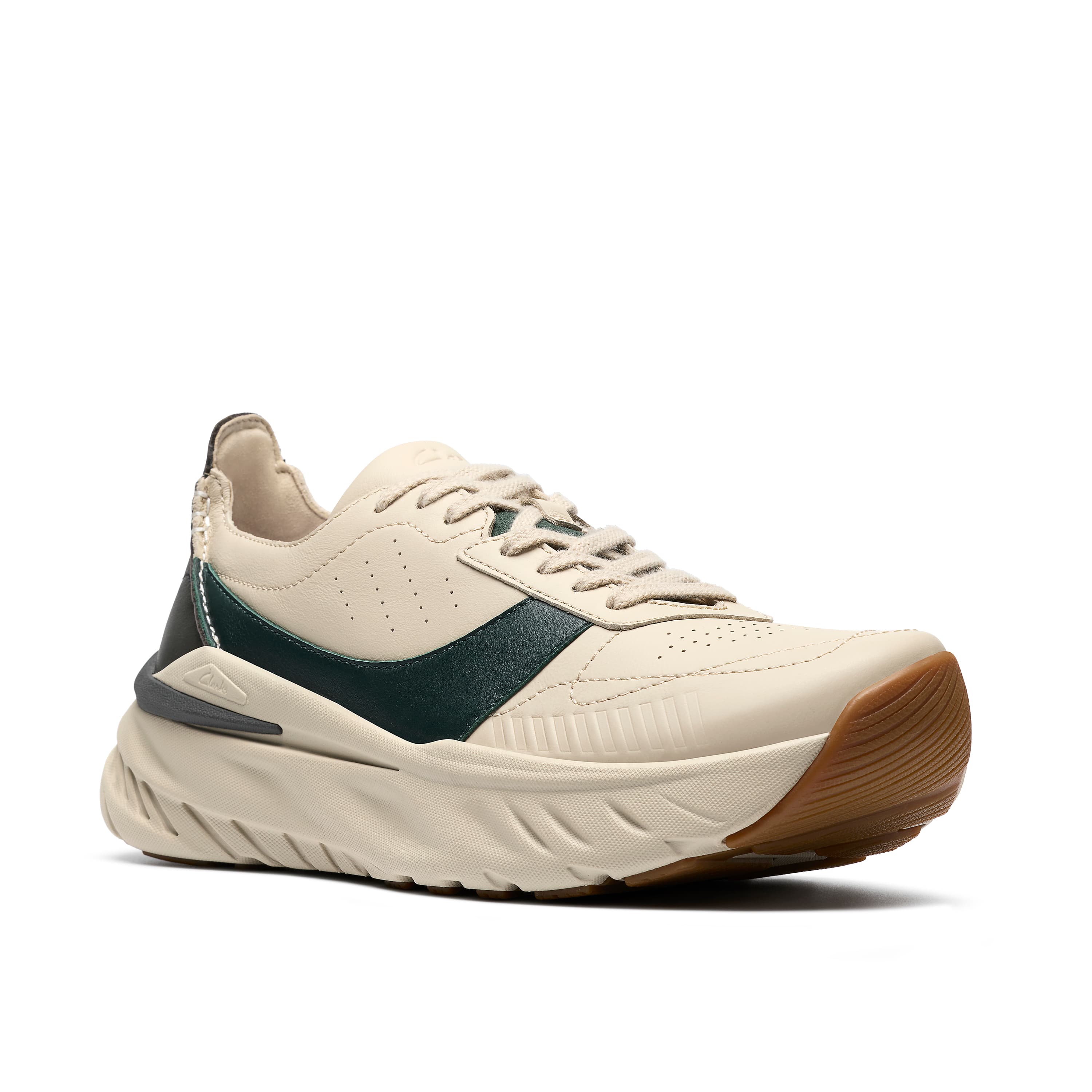 ZEPH RUN Joy全皮面厚底運動（男款）。NT$6,880（Clarks提供）