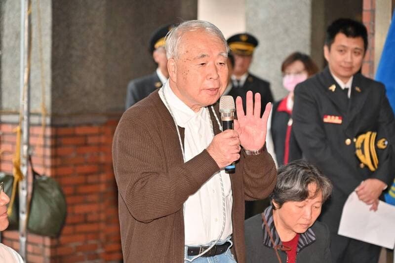 杉山榮先生新冠疫情爆發前夕來台昏倒，幸得消防救護人員迅速馳援並送醫，助他轉危為安。（宜蘭縣政府提供）
