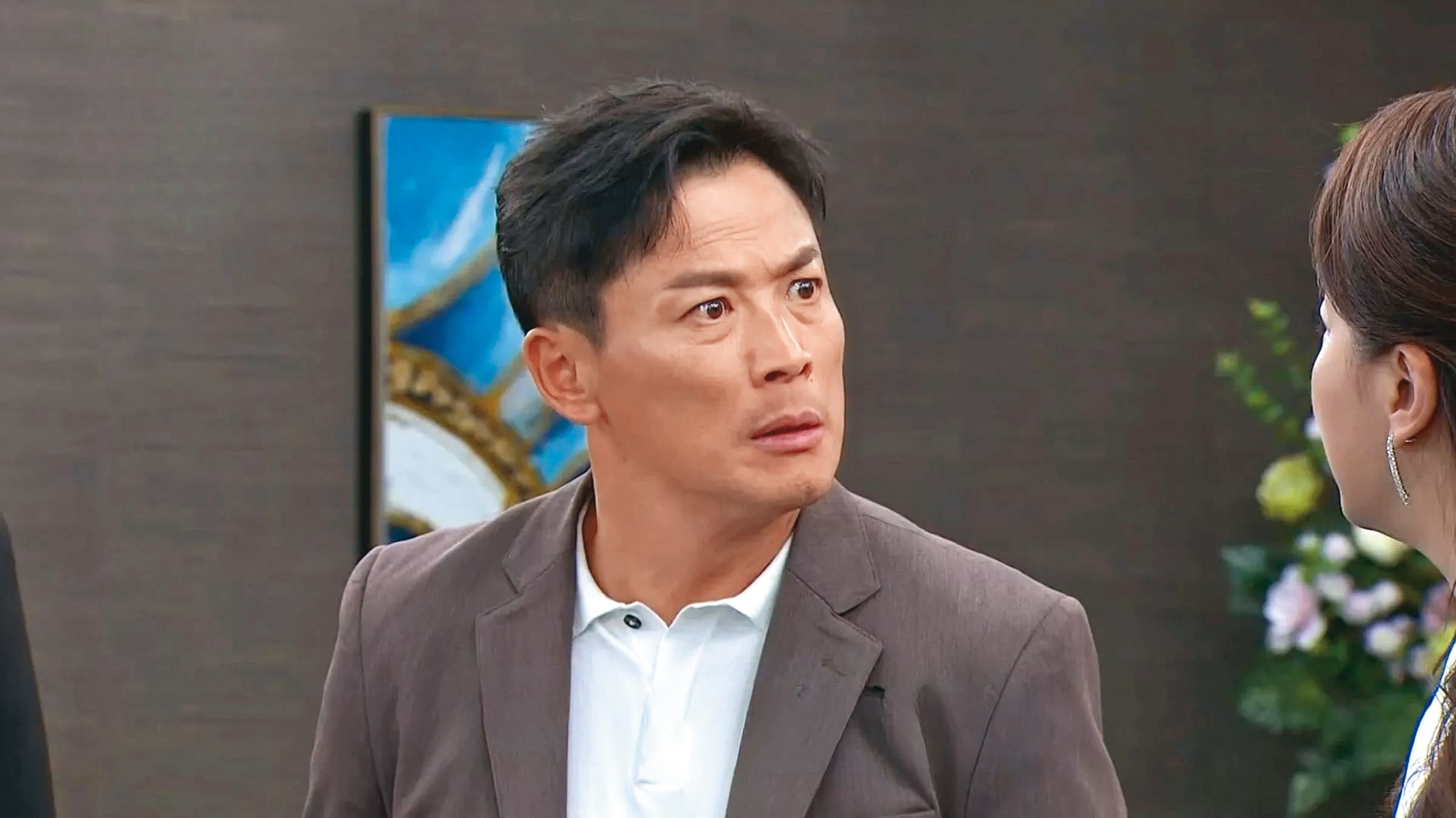 江宏恩臨時缺席新節目宣傳，錢薇娟表示是因家中有事，並非健康因素。（三立提供）