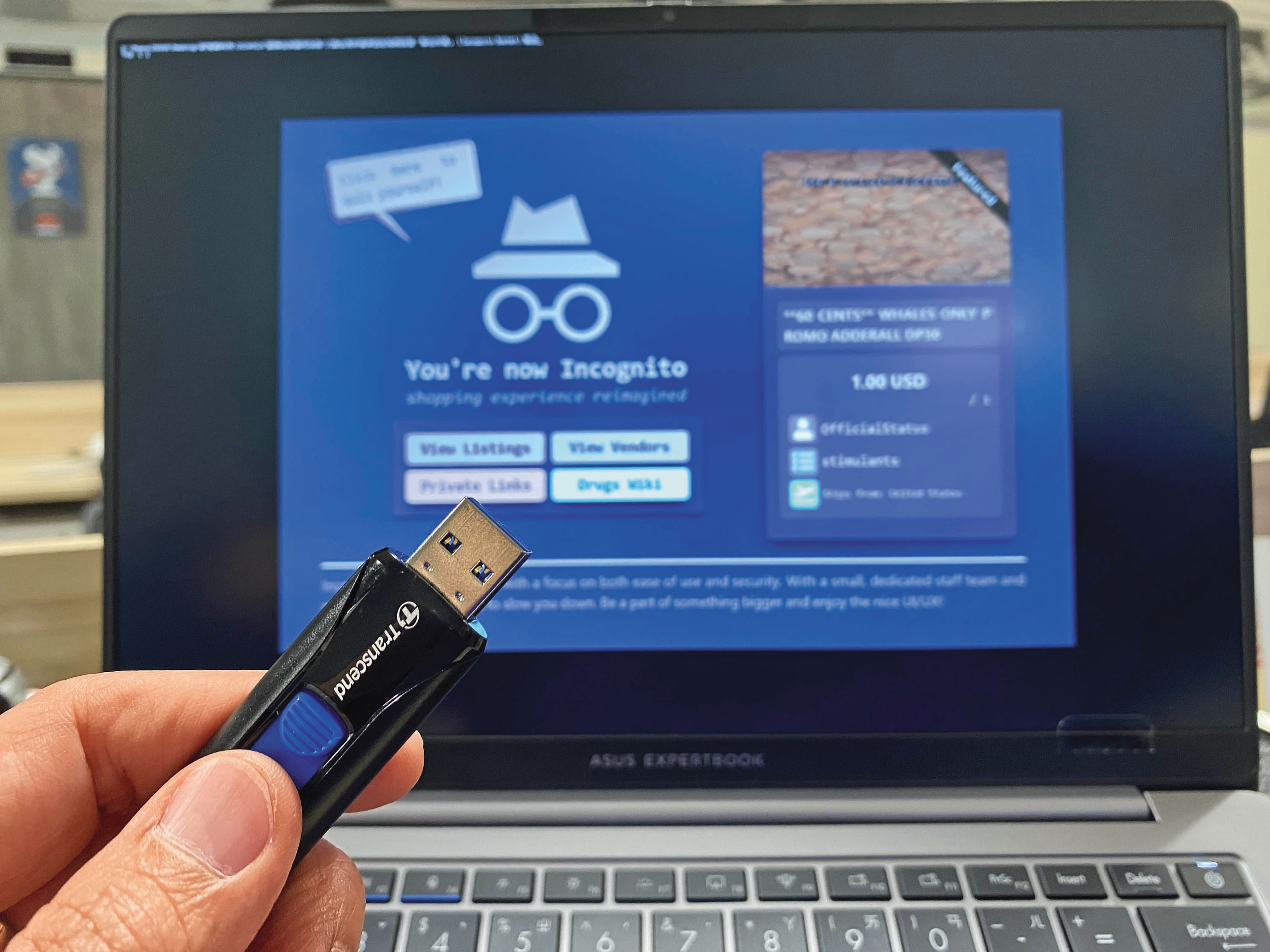 林睿庠架設暗網販毒，檢調查扣他的銀行保險箱發現隨身碟加密處理，不排除其中藏有虛擬幣帳密，正全力破解中。