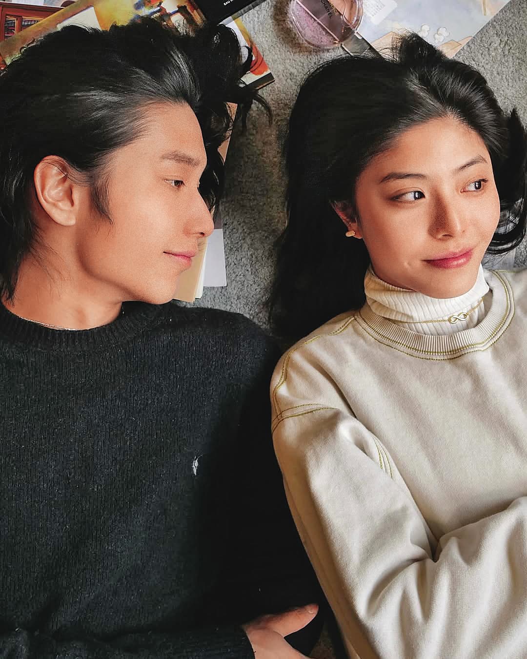 Ian（左）和前女友若盈（右）曾是羨煞眾人的高顏值網紅情侶檔。（翻攝自若盈IG）
