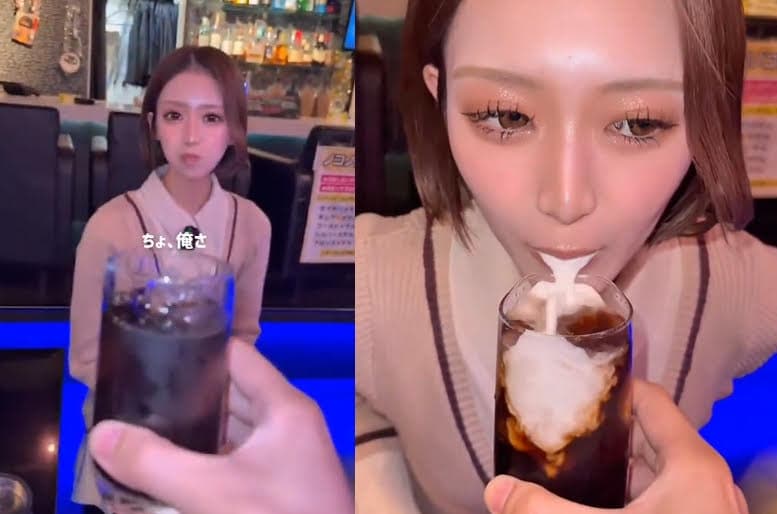 店員澄清這段惡搞影片只是為了衝流量，實際上是老闆假裝客人拍攝。（翻攝X@tkzwgrs）