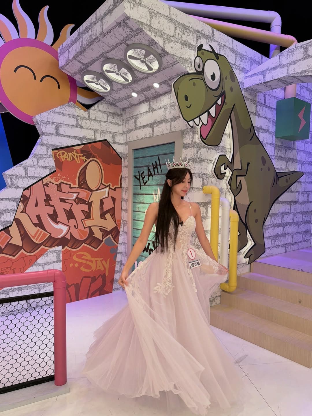安芝儇也很滿意自己的這套婚紗。（翻攝IG）