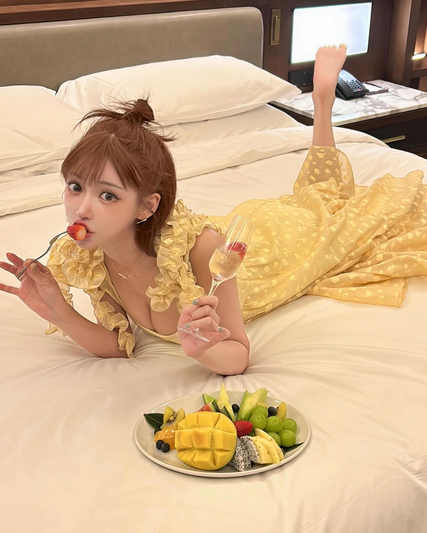 明日花綺羅曾傳出4小時100萬台幣的全套約會價。（翻攝明日花綺羅INS）ˋ