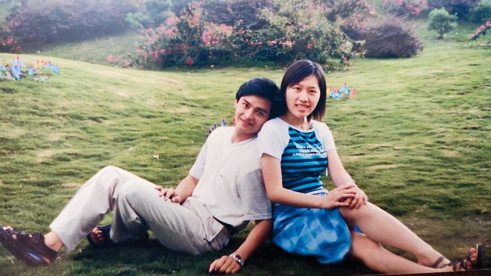 王瑞豐與妻子婚前合照。（王瑞豐提供）