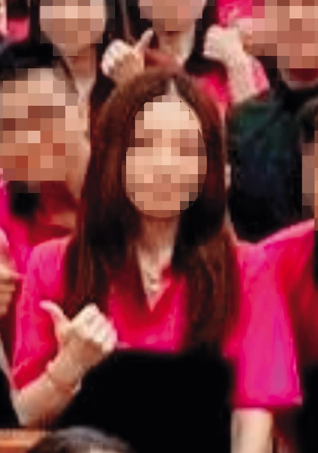 林靖元配質疑擔任公股銀行員的女學生（圖）與他丈夫互動密切，準備提出侵害配偶權求償。（讀者提供）