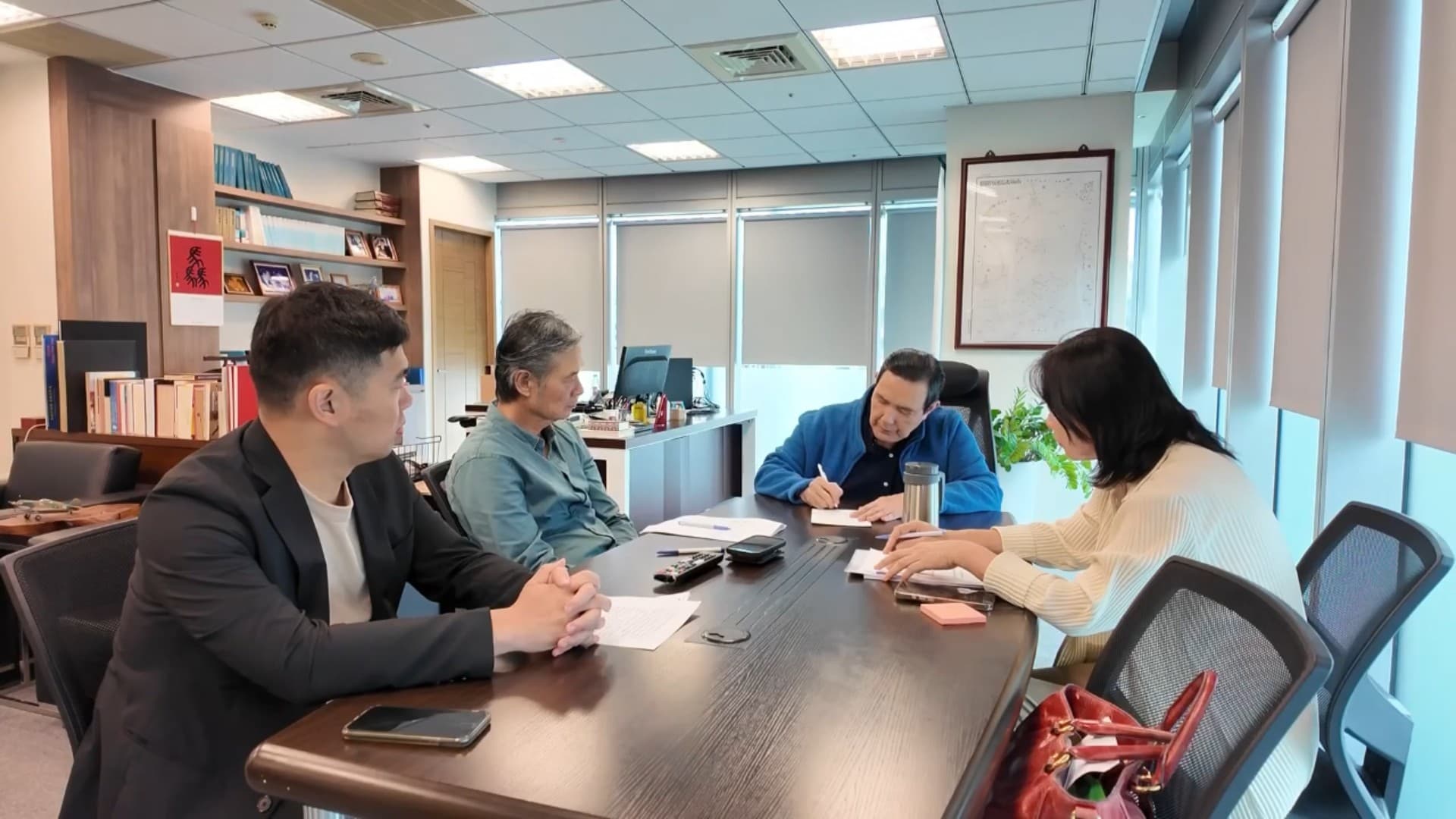 馬英九親自寫信駁斥失智。（馬英九基金會提供提供）