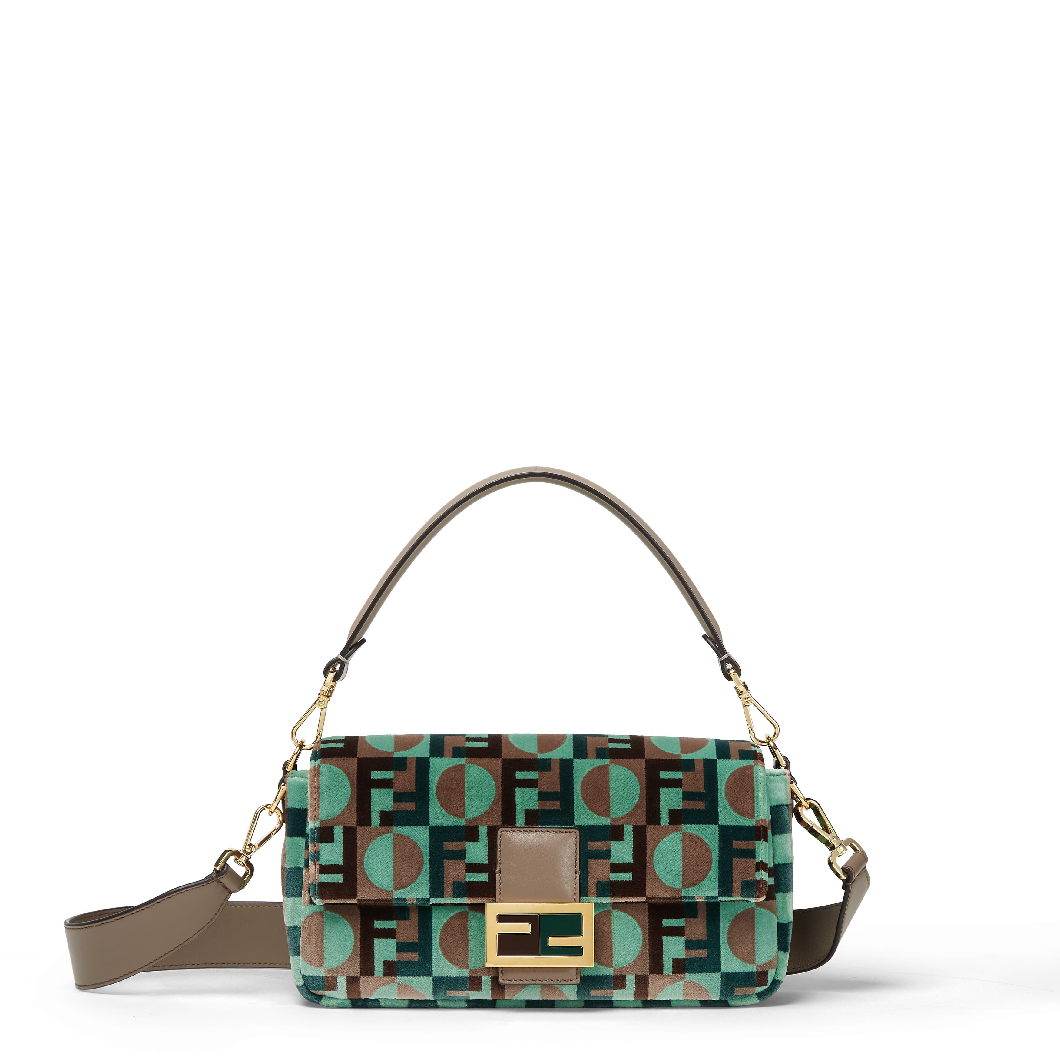 Baguette拼色FENDI Dots包款。NT$150,000（FENDI提供）