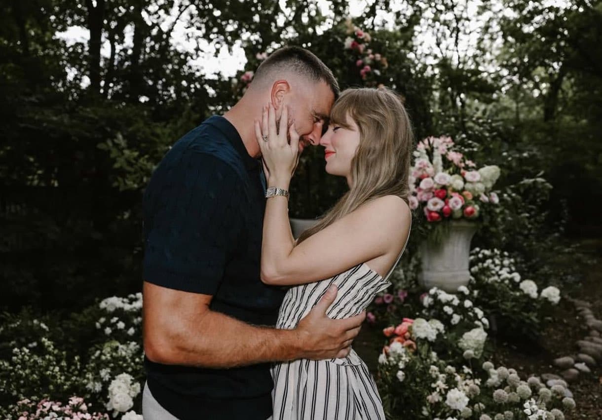 泰勒絲早前宣布與凱爾西訂婚。（翻攝taylorswift IG）