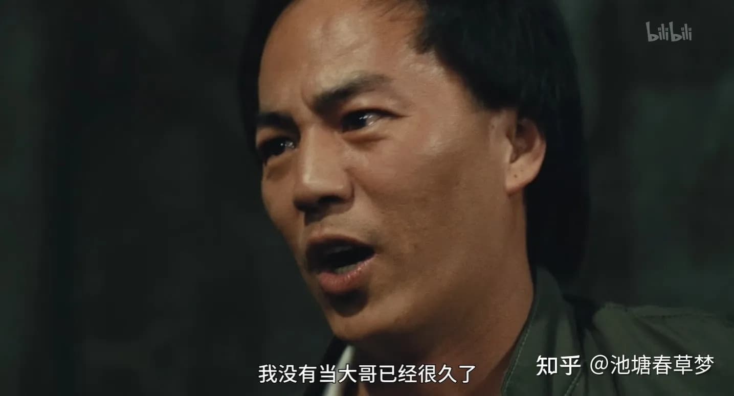 《英雄本色》裡，狄龍對自己的弟弟張國榮說道「我沒有當大哥很久了」成為經典金句。（網路圖片）