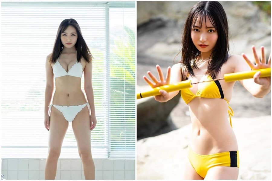 被封為「星巴克最美店員」的女演員安井南轉戰寫真集。（翻攝自安井南IG）