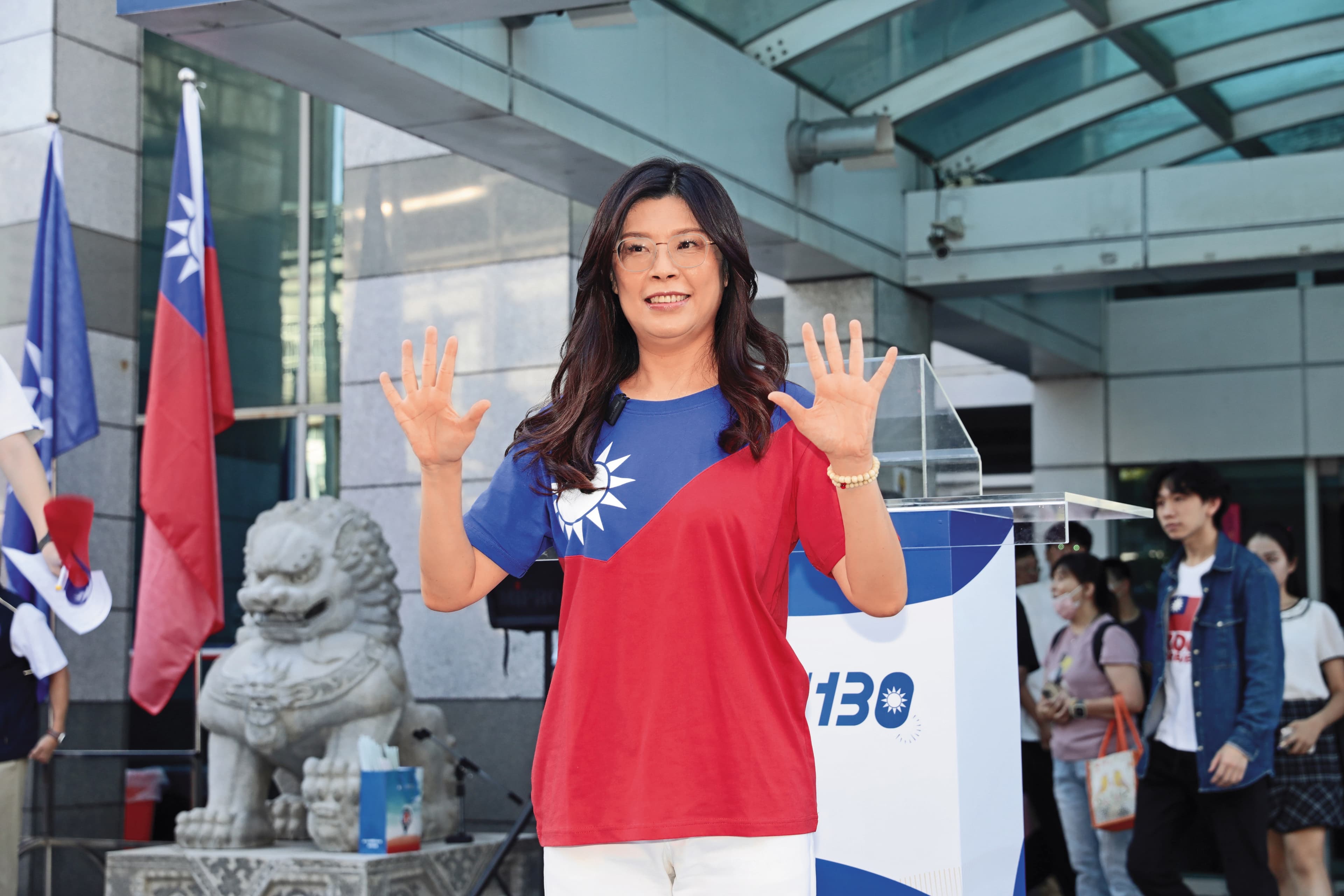 鄭麗文認為，若自己當選，象徵國民黨脫胎換骨。（鏡報林煒凱）