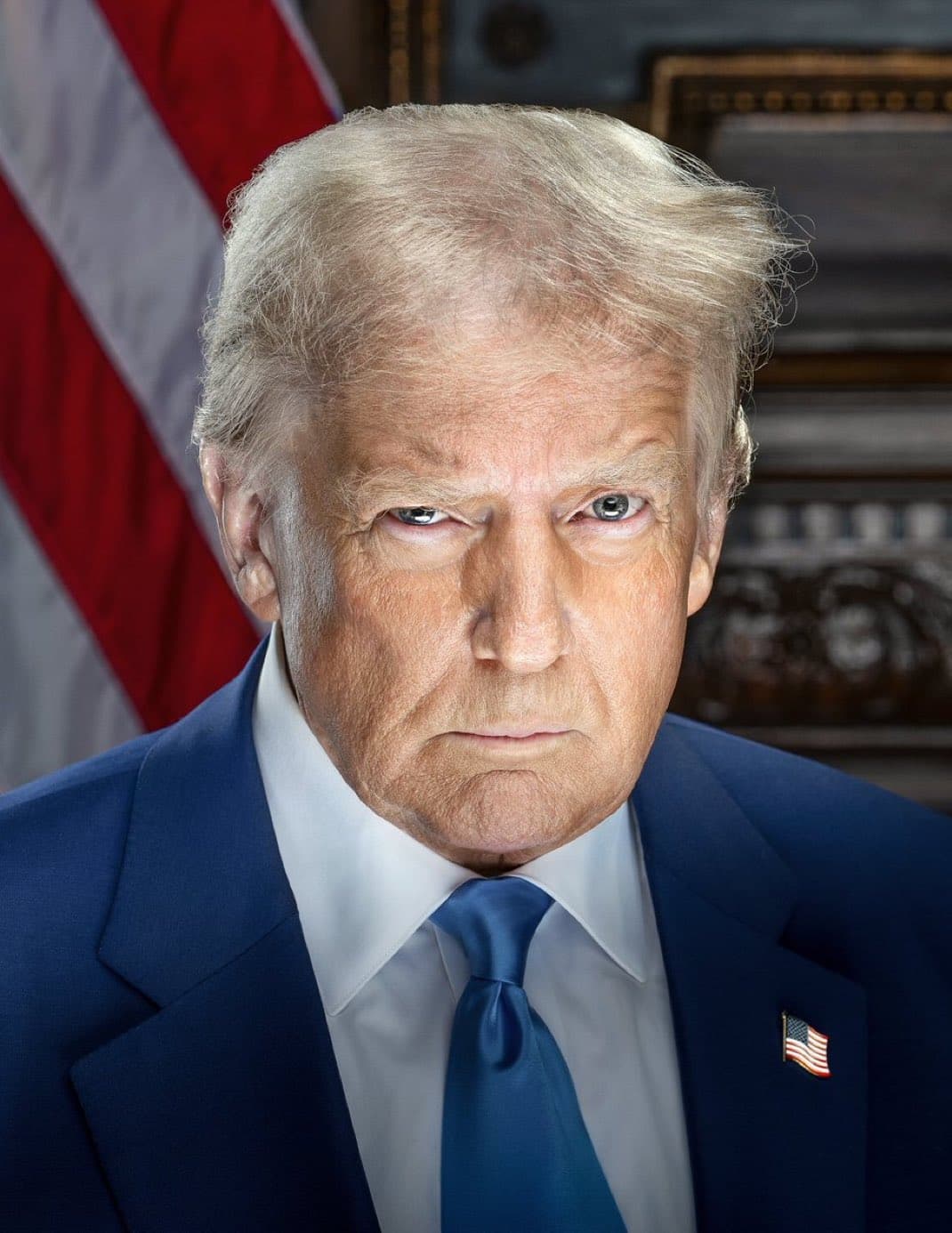 川普第二任期總統肖像亮相。（翻攝Donald Trump Jr. IG）