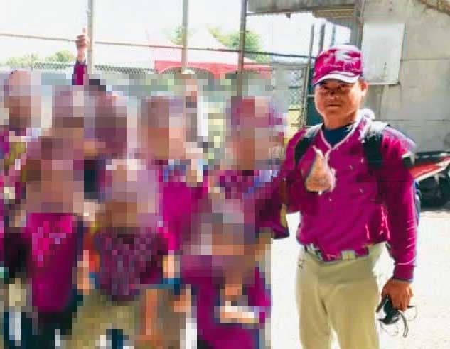 松姓教練曾榮獲台中市棒球校隊最佳教練獎,家長、學生慕名而來。(翻攝畫面,為保護當事人,圖經變色後製處理)