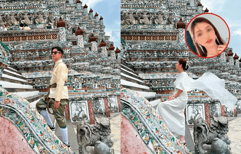 李唯楓（左圖）和Min（右圖）熱戀時，數度在IG留下一同到國內外旅遊的蹤跡。（翻攝自李唯楓、mmtsai IG)