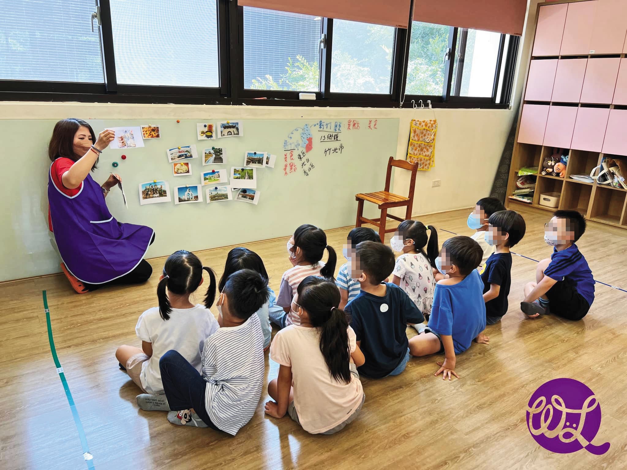 全台生育率負成長的年代，新竹縣市卻一直增設幼兒園與托嬰中心。圖為竹北一所幼兒園。（翻攝新竹縣私立竹科蔓幼兒園官網）