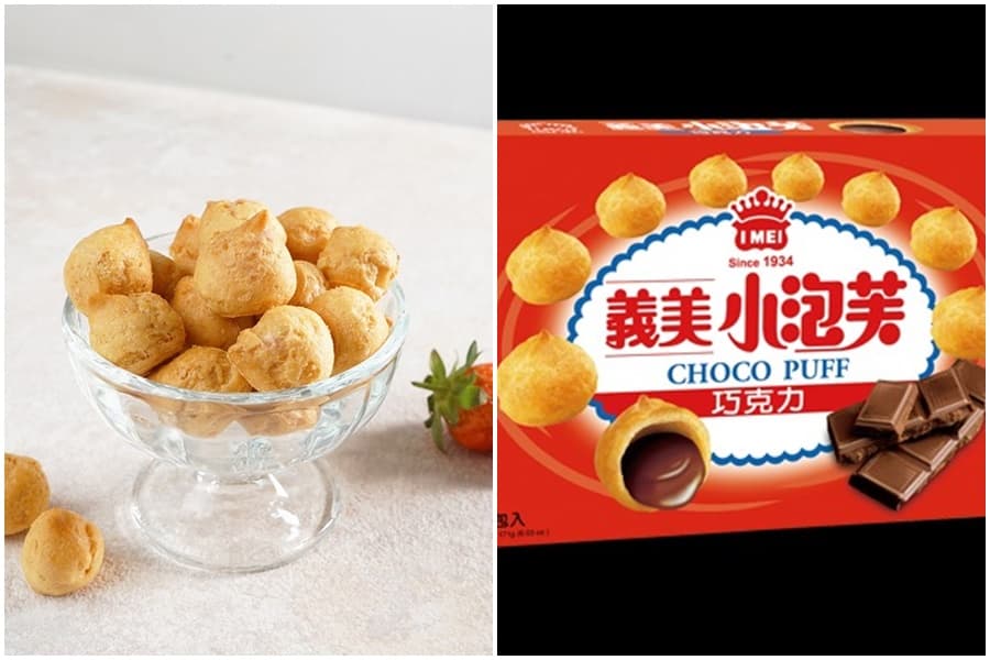 台灣義美泡芙在韓國爆紅。（翻攝自義美泡芙官網）