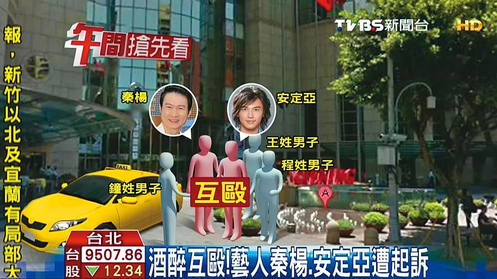 13年前，秦楊和和安定亞因為酒後互毆而吃官司。	（翻攝自TVBS新聞）