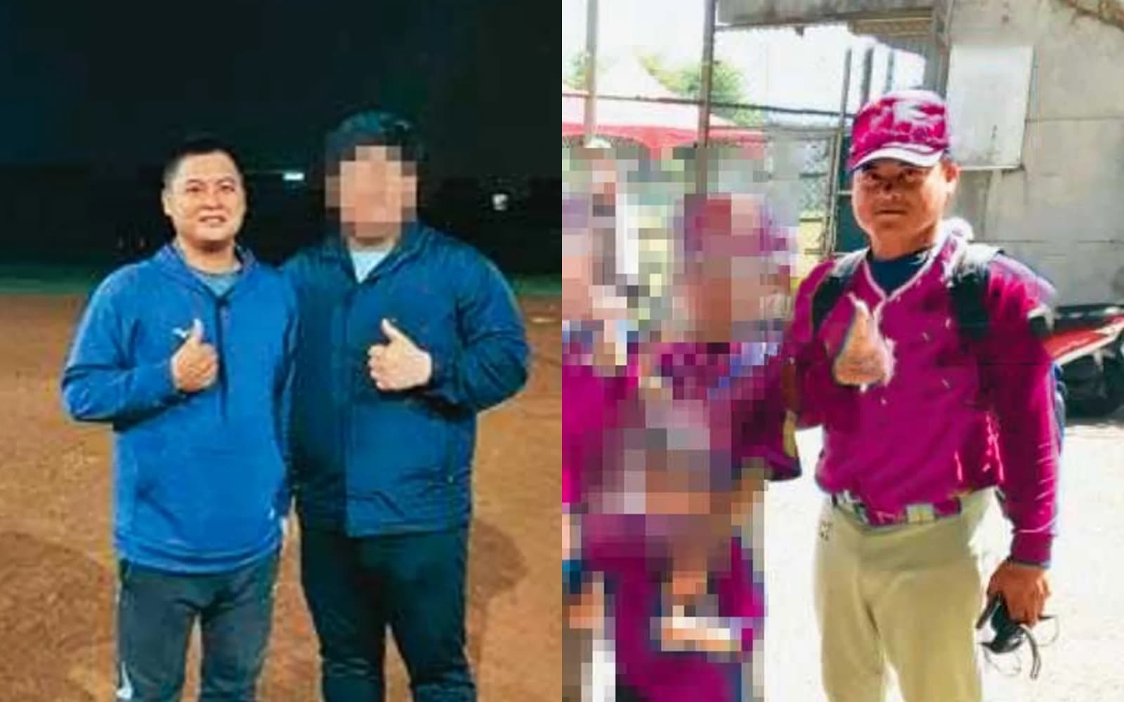 台中棒球教練松志彬涉嫌猥褻性侵數十名小球員，罪名破百條。（翻攝畫面，為保護當事人，圖經變色後製處理）