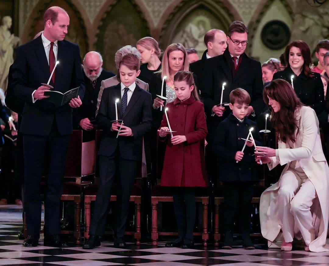 凱特王妃去年和威廉王子、3名子女一起出席耶誕音樂會。（翻攝princeandprincessofwales IG）