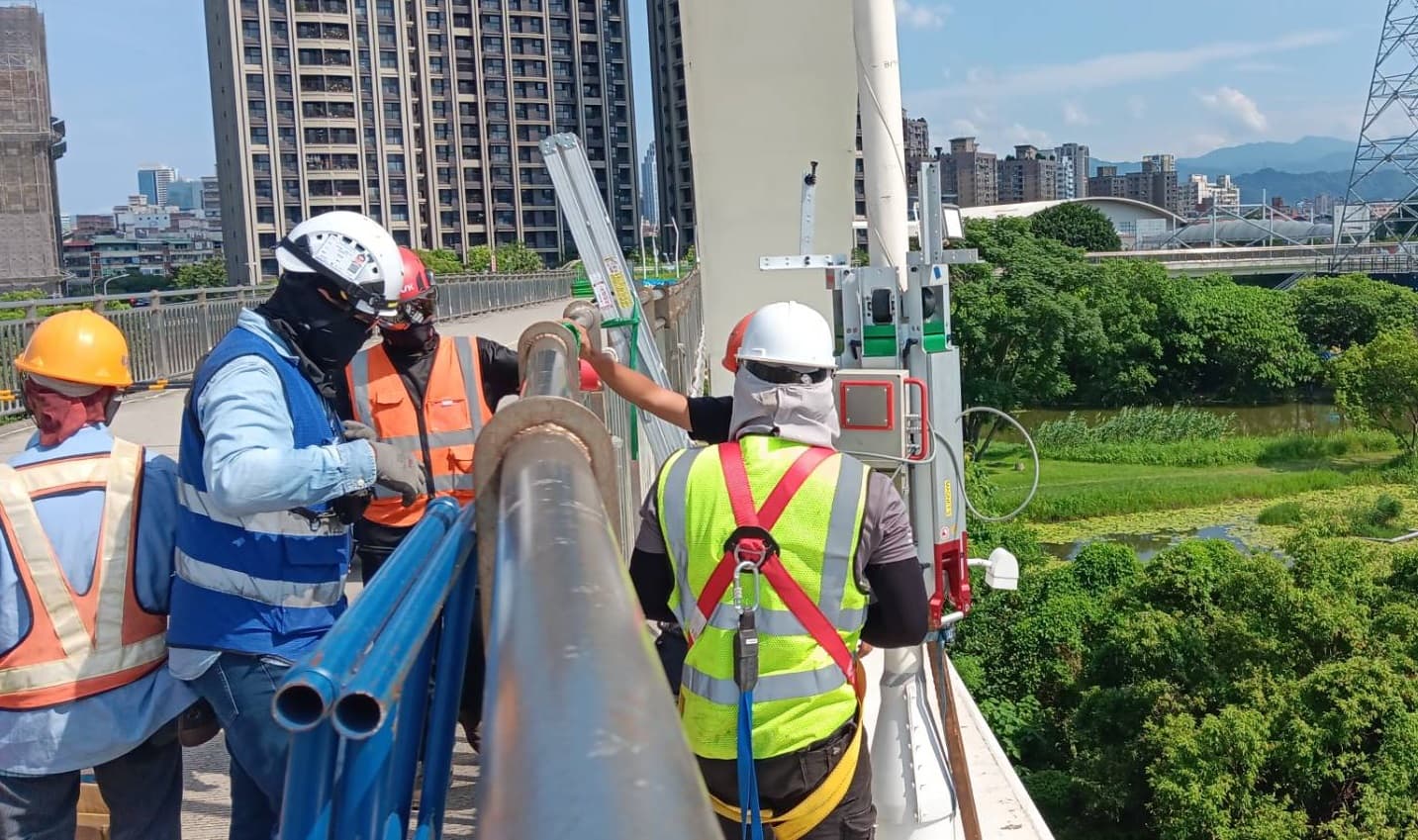 新月橋已完成階段性檢測，7月17日橋梁修復設計標上網公開招標。（新北市高灘處提供）